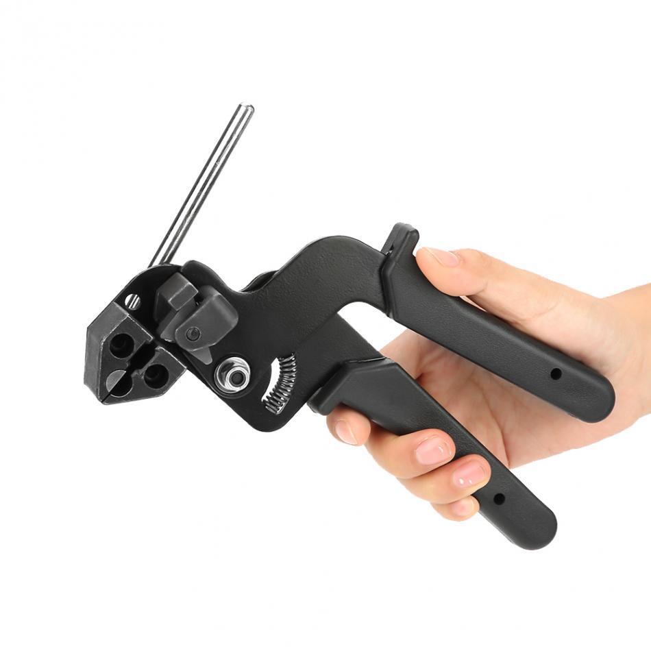 Stainless Steel Cable Tie Gun Automatic Tightener Adjustable Tension Cutter