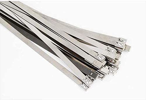 Metal Cable Ties Zip Ties 316 Stainless Steel Uncoated 360mm x 4.6mm - Pack of 100pcs