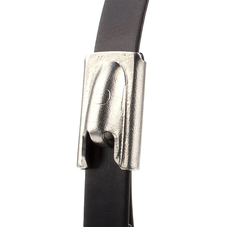 Metal Cable Ties Zip Ties 316 Stainless Steel Nylon Coated 360mm x 4.6mm - Pack of 100pcs