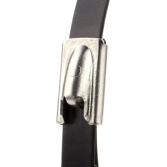 Metal Cable Ties Zip Ties 304 Stainless Steel Nylon Coated 300mm x 4.6mm - Pack of 100pcs